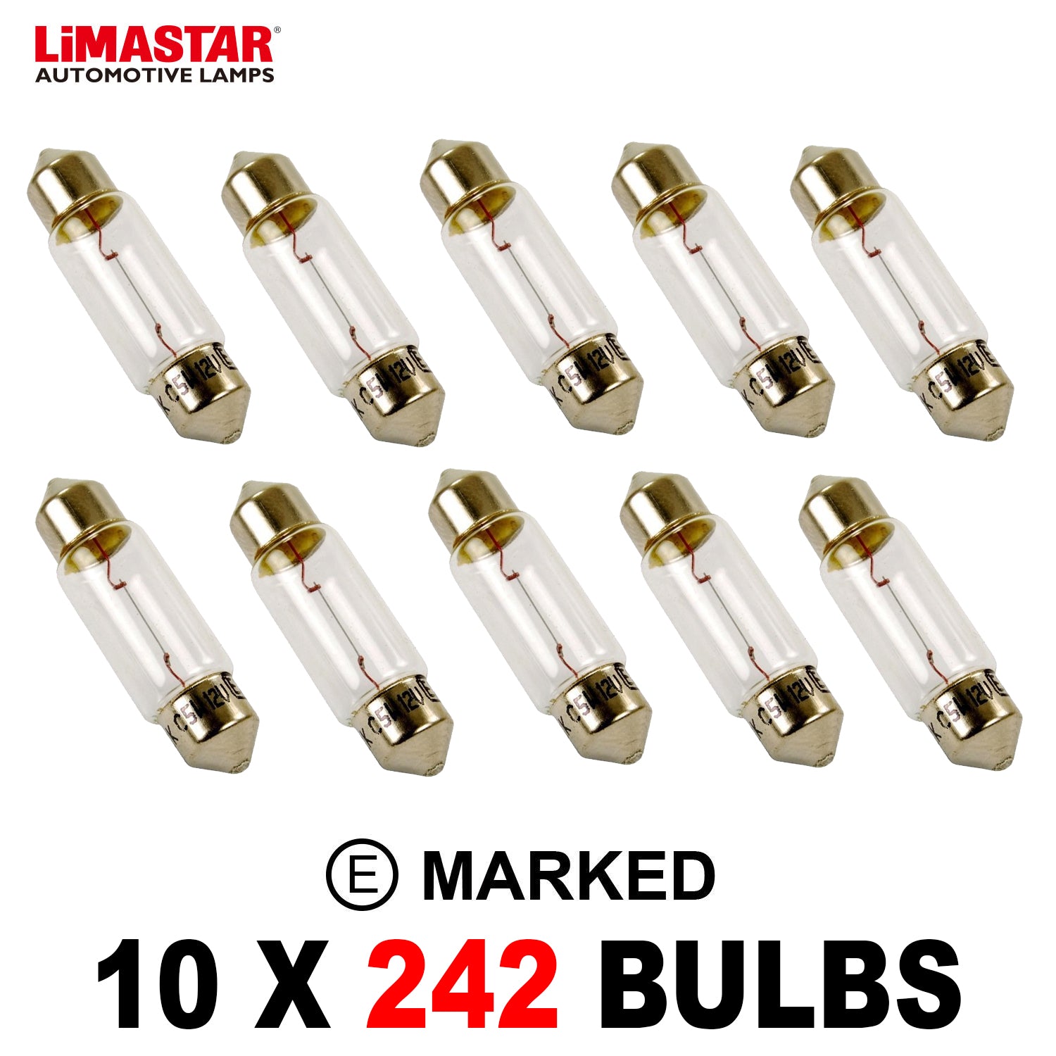 242 C5W Capless OEM Replacement Bulbs (10 PACK)