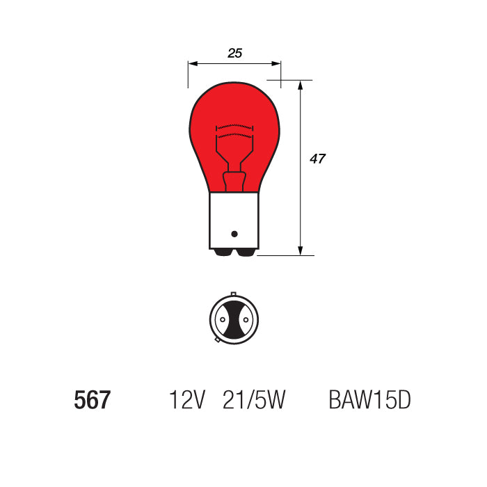 567 21/5W OEM Replacement Bulbs (10 PACK)