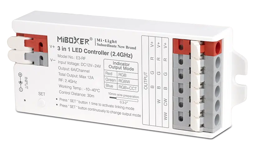 Mi Boxer RGB RGBW CCT 2.4G RF 3 in 1 Receiver E3-RF