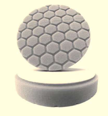 4.0" Hex Logic Pad White Medium Light Polishing Pad