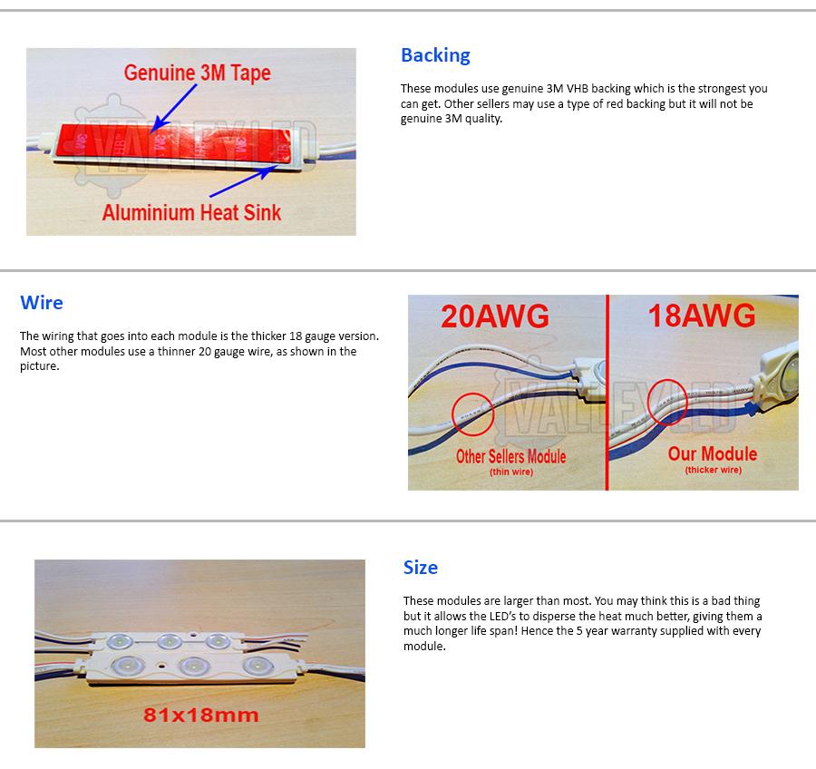 LXP-3+ Samsung 5630 LED Sign Making Modules with Lens