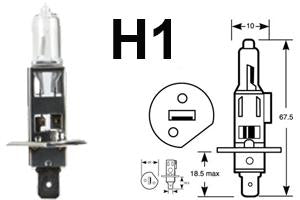 24v H1 100w 466 Limastar Xenon White Halogen Bulbs
