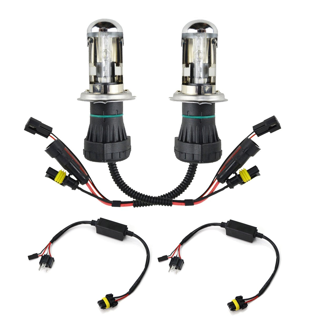 35w H4 Metal Base HID Bulbs (PAIR)