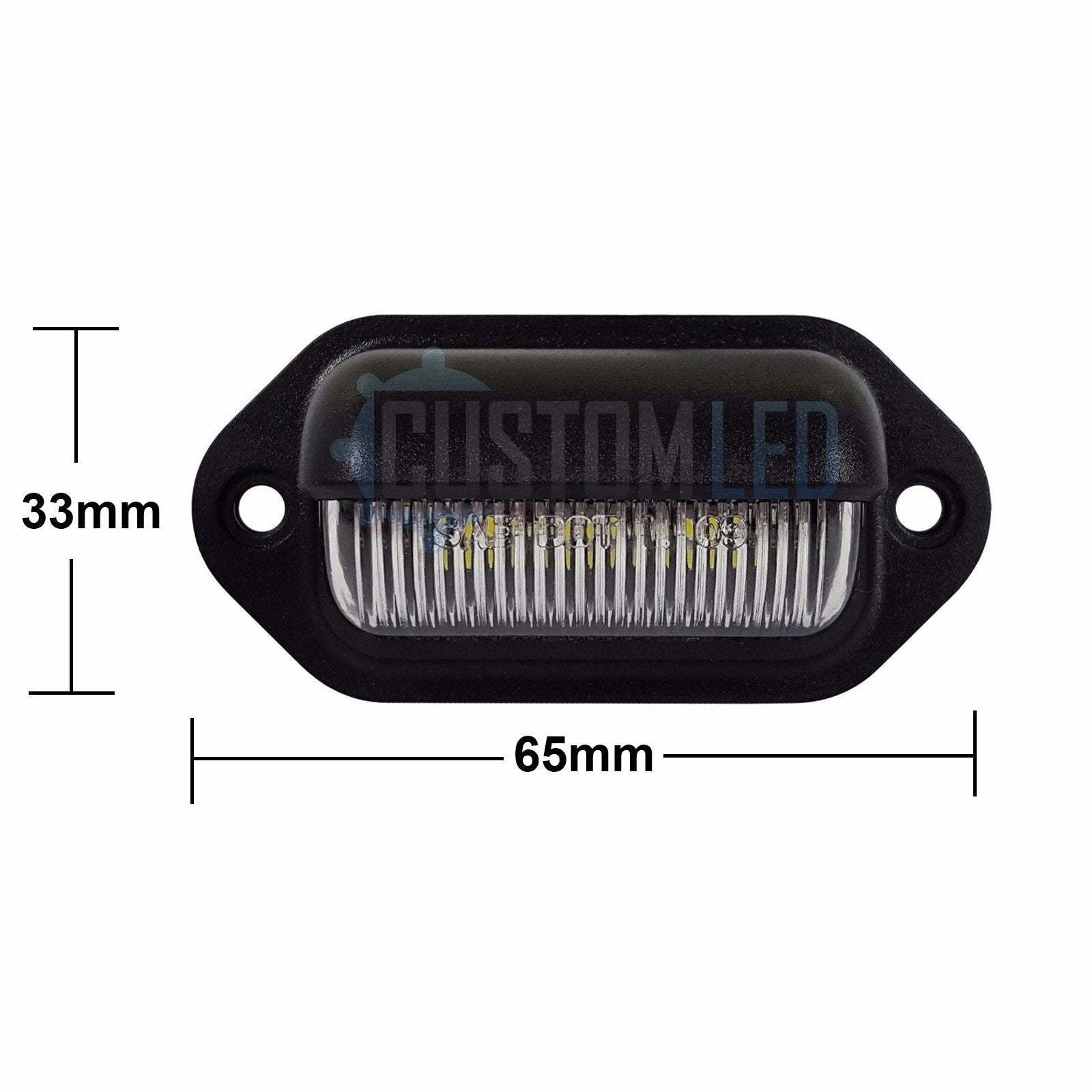 Universal LED Plate Housings 12/24v (PAIR)