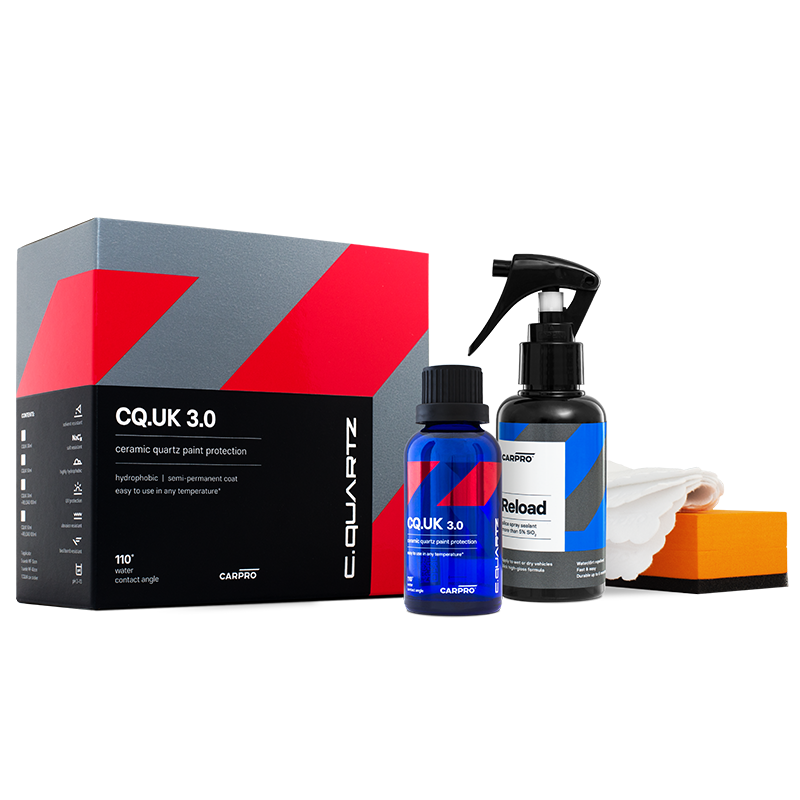 CarPro CQuartz UK Edition 3.0 Ceramic Paint Protection 50ml Kit including 100ml Reload