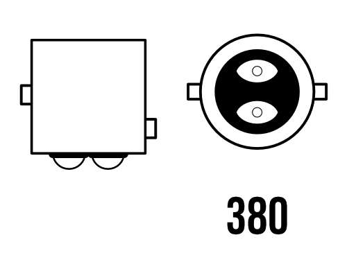 380R P21/5W OEM Replacement Bulbs (10 PACK)