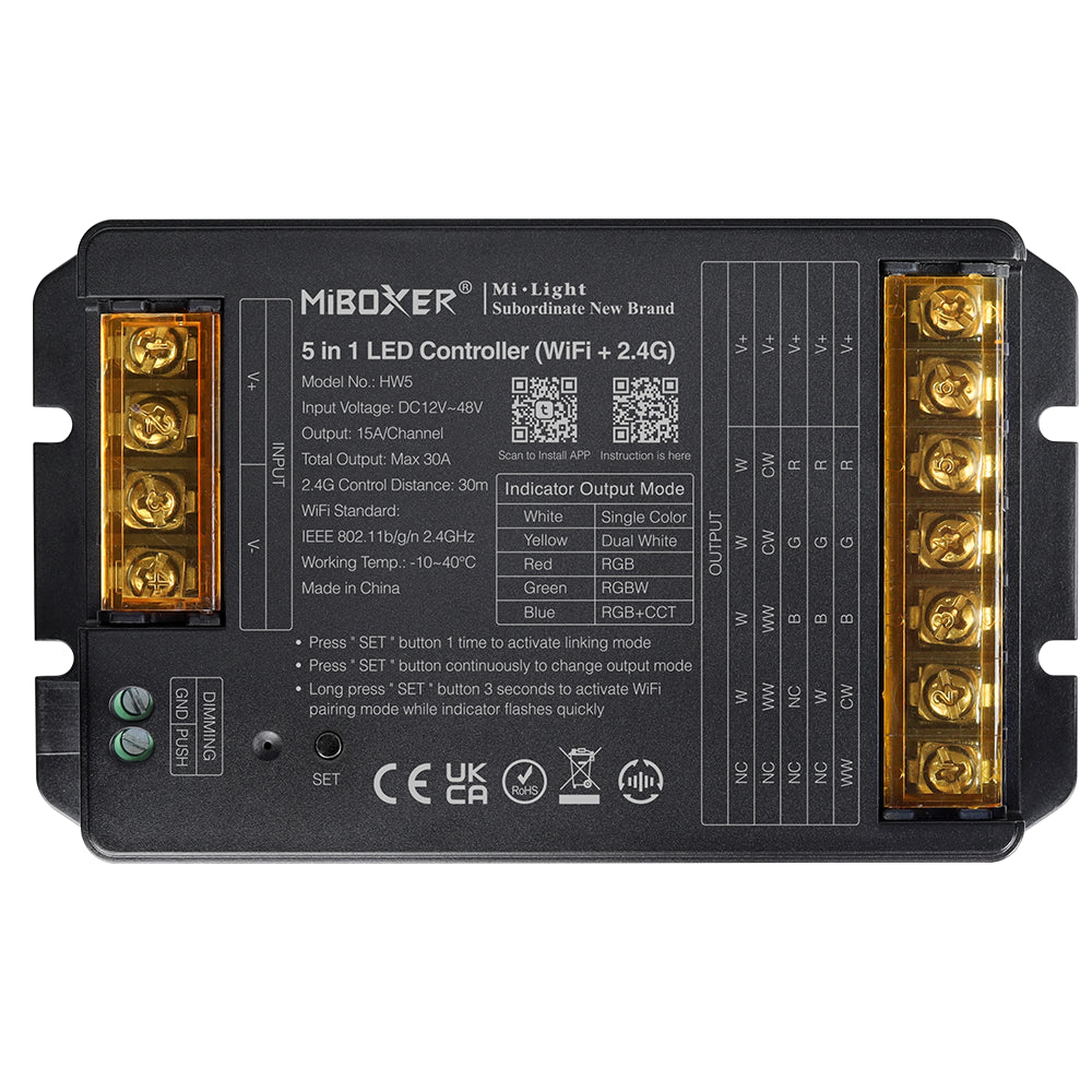Mi Boxer RGB RGBW CCT 2.4G RF 5 in 1 Receiver HW5