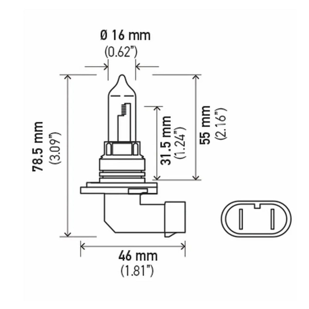 HIR2 9012 55w OEM Replacement Bulbs (10 PACK)