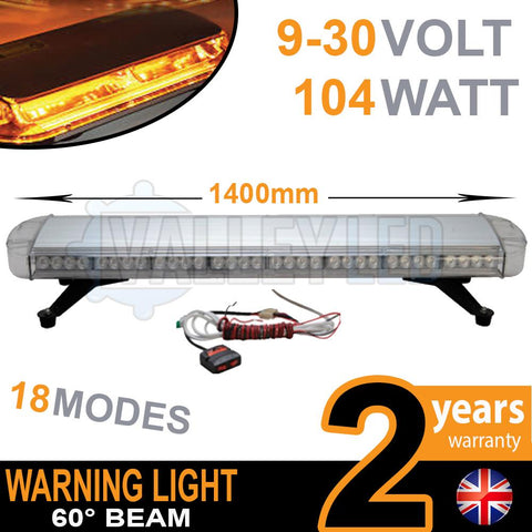 104w LED Warning Beacon / Light Bar 5ft (1400mm)