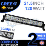 21.5" 120w Cree Combo Straight LED Light Bar