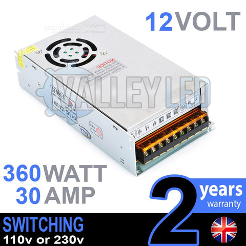 12V DC 360w 30A 230v 110v Switching Power Supply