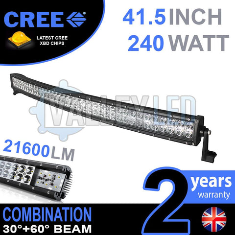 41.5" 240w Cree Combo Curved LED Light Bar