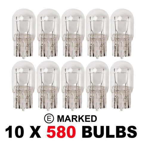 580 W21/5W OEM Replacement Bulbs (10 PACK)