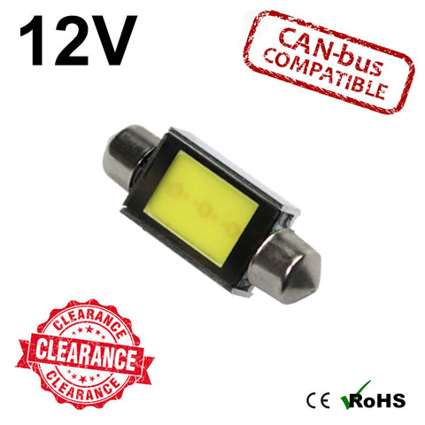 12v 36mm 3w COB Festoon LED Bulb (canbus)