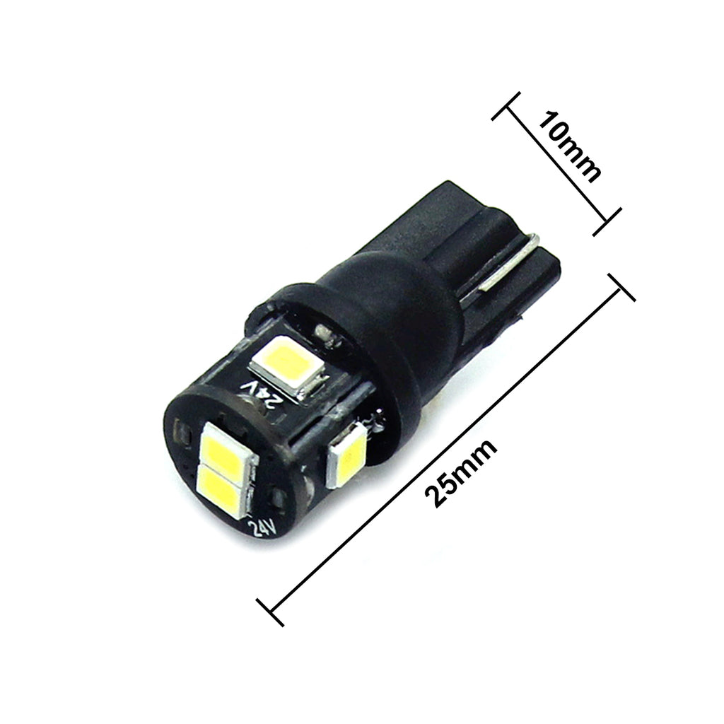 Cap Less Led Bulb 24v 507 6 SMD LED Capless Bulb – Custom LED -Automotive LED | HID | Halogen