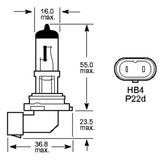 HIR2 9012 55w OEM Replacement Bulbs (10 PACK)