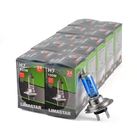 24v H7 100w 474 Limastar Xenon White Halogen Bulbs