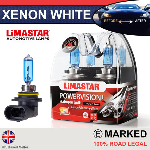 HIR2 9012 55w Limastar Xenon White Halogen Bulbs (PAIR)