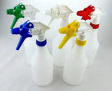 5 x Spray Bottles 750ml Valeting Detailing Chemical Resistant Heads