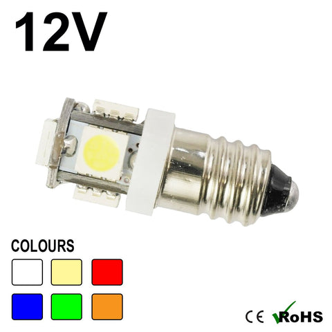 12v E10 Mes 987 5 SMD LED Bulb