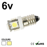 6v E10 MES 990 5 SMD LED Bulb
