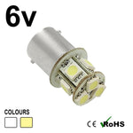 6v BA15d 206 8 SMD LED Bulb