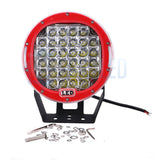 185w 9" Round Cree LED Work Light (Red/Black)
