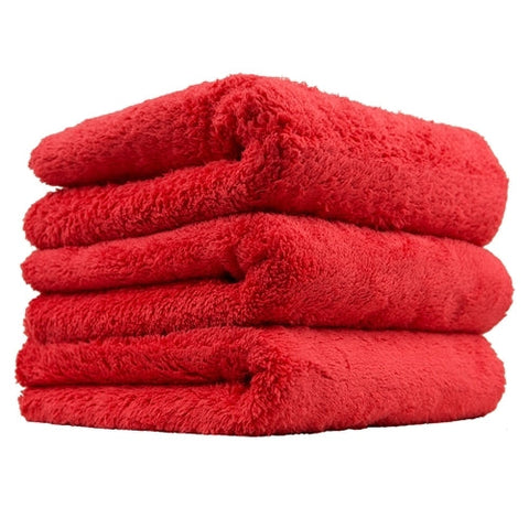 Chemical Guys Happy Ending Edgeless Microfibre Towel 3 Pack RED (16x16")